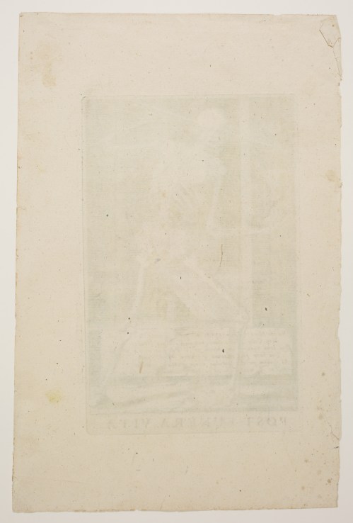 Hendrick HONDIUS I: Post Funera, Vita Allégorie de la Renommée après la Mort Verso